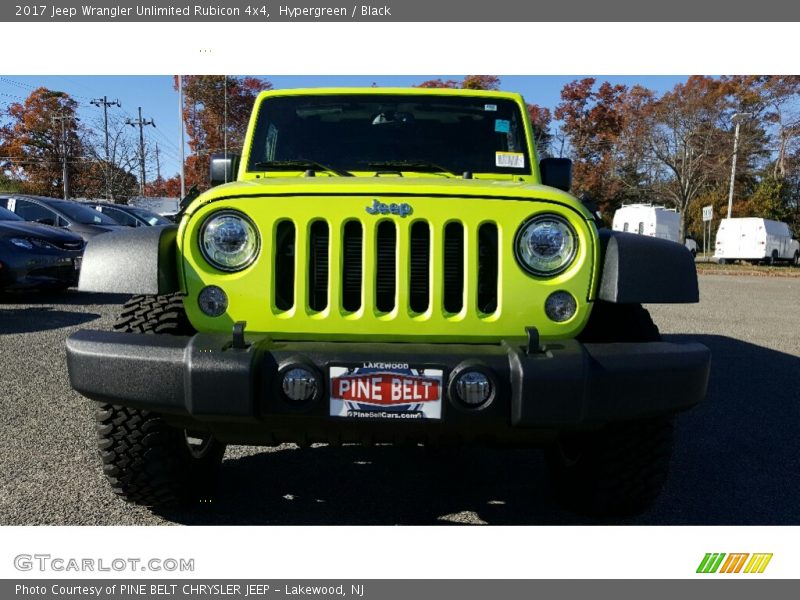 Hypergreen / Black 2017 Jeep Wrangler Unlimited Rubicon 4x4