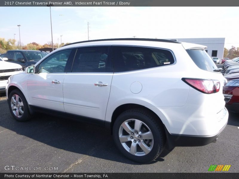 Iridescent Pearl Tricoat / Ebony 2017 Chevrolet Traverse Premier AWD
