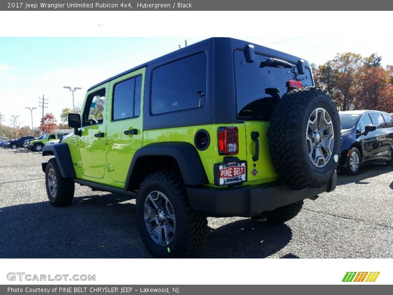 Hypergreen / Black 2017 Jeep Wrangler Unlimited Rubicon 4x4