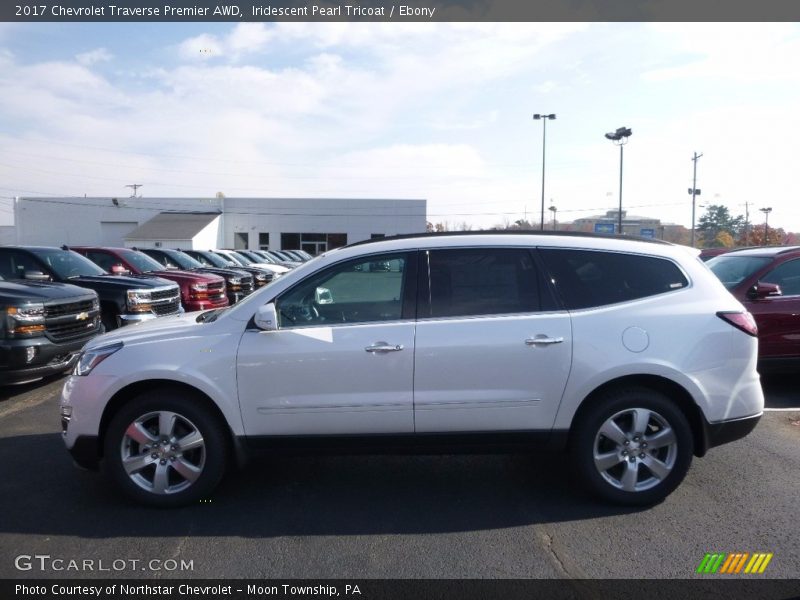 Iridescent Pearl Tricoat / Ebony 2017 Chevrolet Traverse Premier AWD