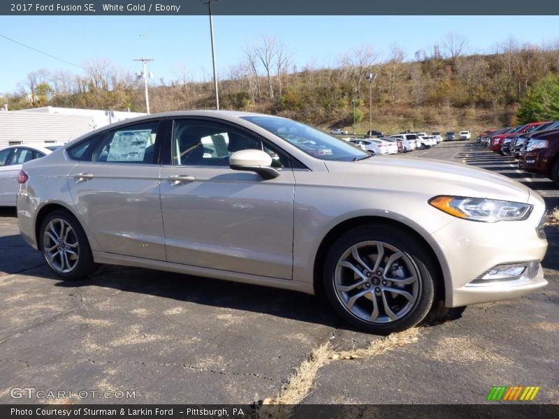 White Gold / Ebony 2017 Ford Fusion SE