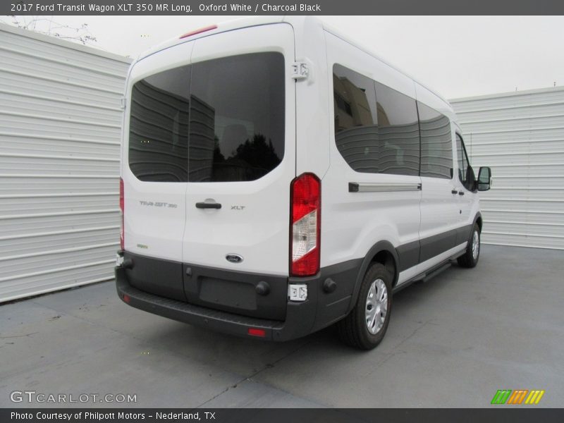 Oxford White / Charcoal Black 2017 Ford Transit Wagon XLT 350 MR Long