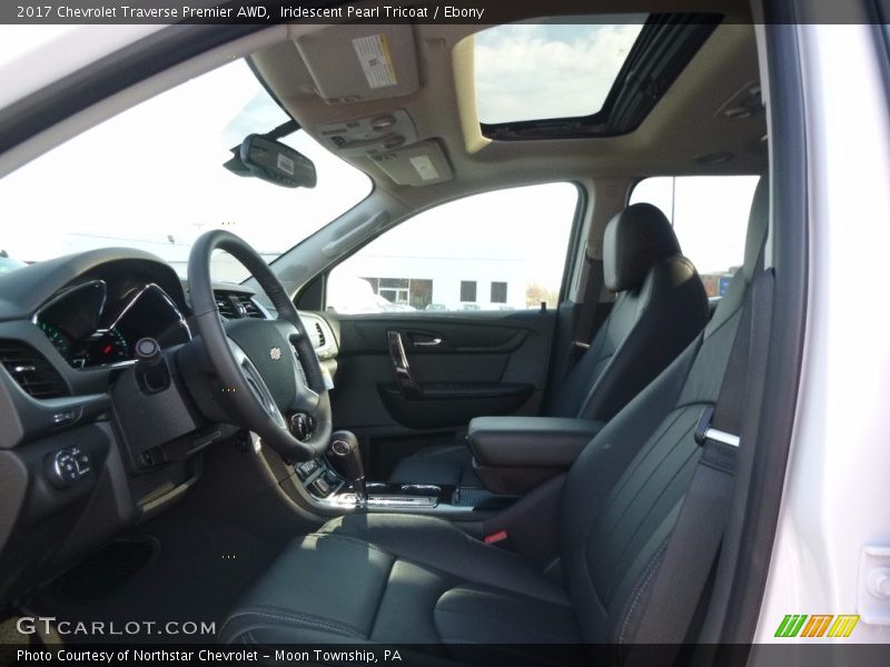 Iridescent Pearl Tricoat / Ebony 2017 Chevrolet Traverse Premier AWD