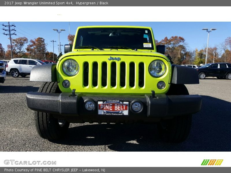 Hypergreen / Black 2017 Jeep Wrangler Unlimited Sport 4x4