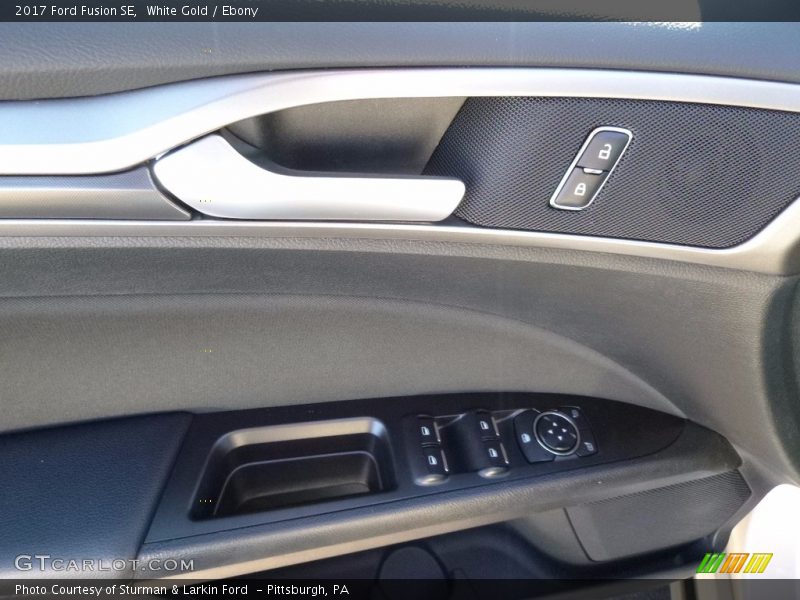 White Gold / Ebony 2017 Ford Fusion SE
