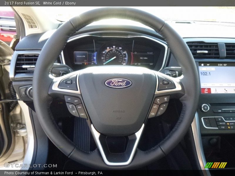 White Gold / Ebony 2017 Ford Fusion SE