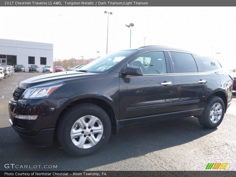 Tungsten Metallic / Dark Titanium/Light Titanium 2017 Chevrolet Traverse LS AWD