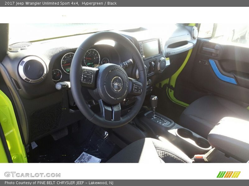 Hypergreen / Black 2017 Jeep Wrangler Unlimited Sport 4x4