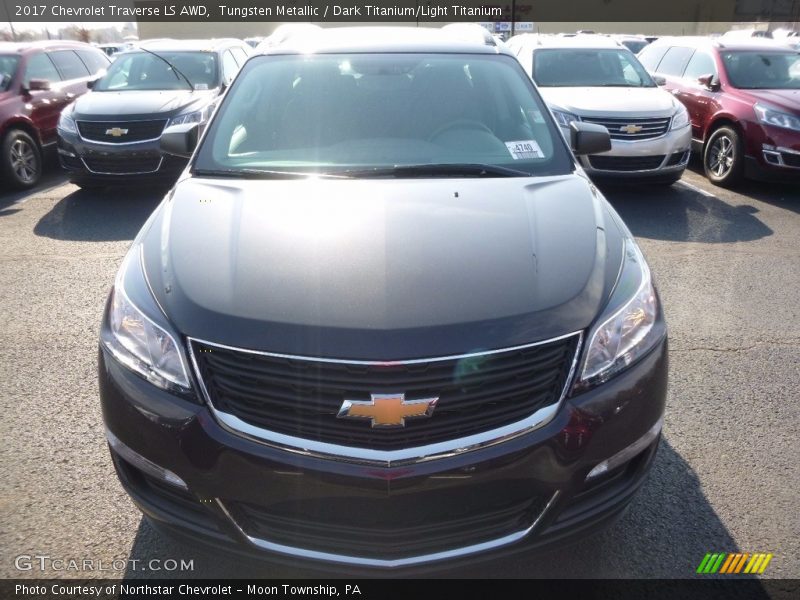Tungsten Metallic / Dark Titanium/Light Titanium 2017 Chevrolet Traverse LS AWD