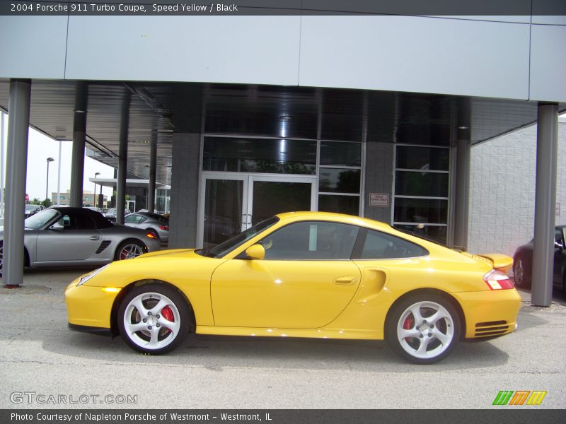 Speed Yellow / Black 2004 Porsche 911 Turbo Coupe