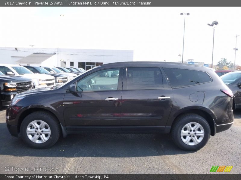 Tungsten Metallic / Dark Titanium/Light Titanium 2017 Chevrolet Traverse LS AWD
