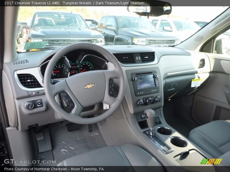 Tungsten Metallic / Dark Titanium/Light Titanium 2017 Chevrolet Traverse LS AWD