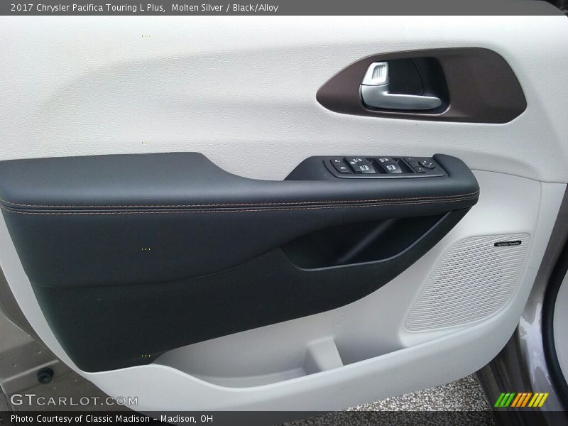Molten Silver / Black/Alloy 2017 Chrysler Pacifica Touring L Plus