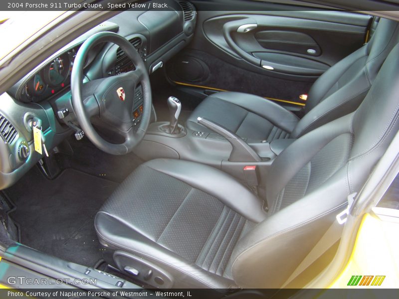 Speed Yellow / Black 2004 Porsche 911 Turbo Coupe
