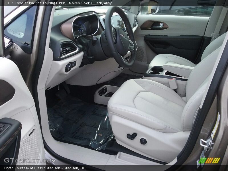 Molten Silver / Black/Alloy 2017 Chrysler Pacifica Touring L Plus