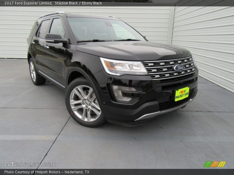 Shadow Black / Ebony Black 2017 Ford Explorer Limited