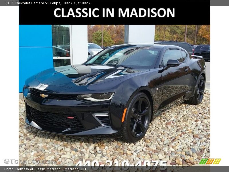 Black / Jet Black 2017 Chevrolet Camaro SS Coupe