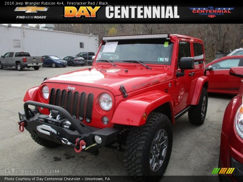Firecracker Red / Black 2016 Jeep Wrangler Rubicon 4x4