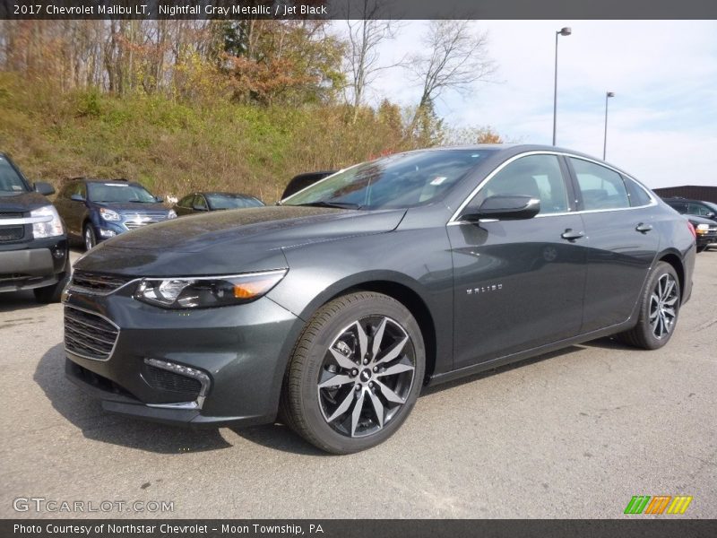 Nightfall Gray Metallic / Jet Black 2017 Chevrolet Malibu LT