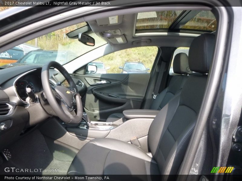 Nightfall Gray Metallic / Jet Black 2017 Chevrolet Malibu LT