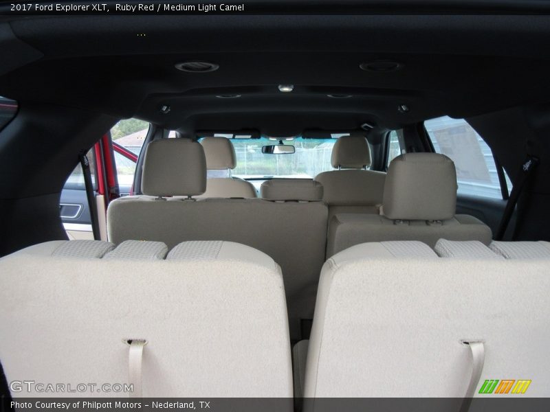 Ruby Red / Medium Light Camel 2017 Ford Explorer XLT