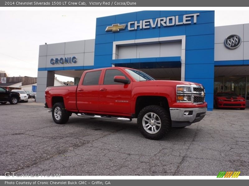 Victory Red / Cocoa/Dune 2014 Chevrolet Silverado 1500 LT Crew Cab