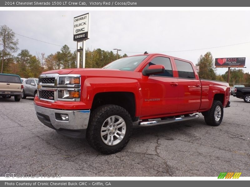 Victory Red / Cocoa/Dune 2014 Chevrolet Silverado 1500 LT Crew Cab