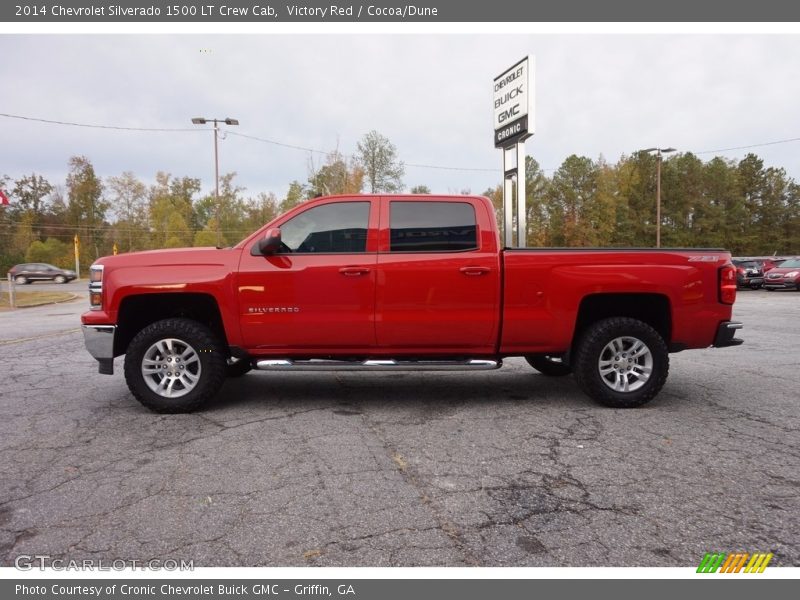 Victory Red / Cocoa/Dune 2014 Chevrolet Silverado 1500 LT Crew Cab