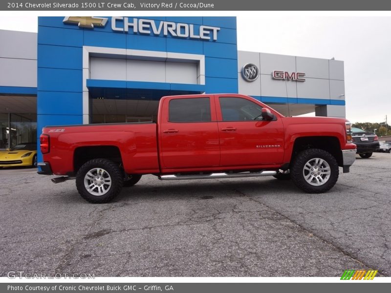 Victory Red / Cocoa/Dune 2014 Chevrolet Silverado 1500 LT Crew Cab