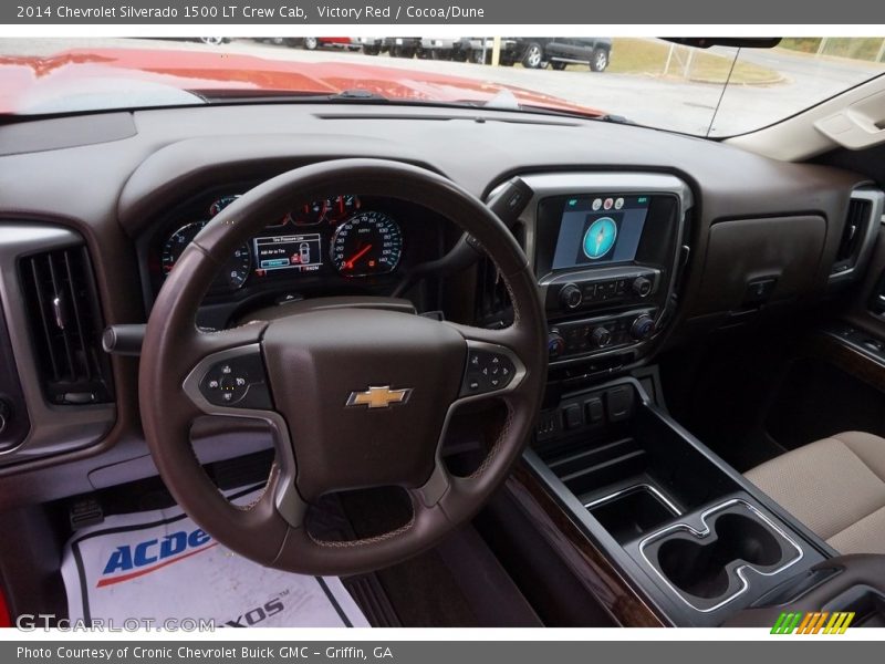 Victory Red / Cocoa/Dune 2014 Chevrolet Silverado 1500 LT Crew Cab