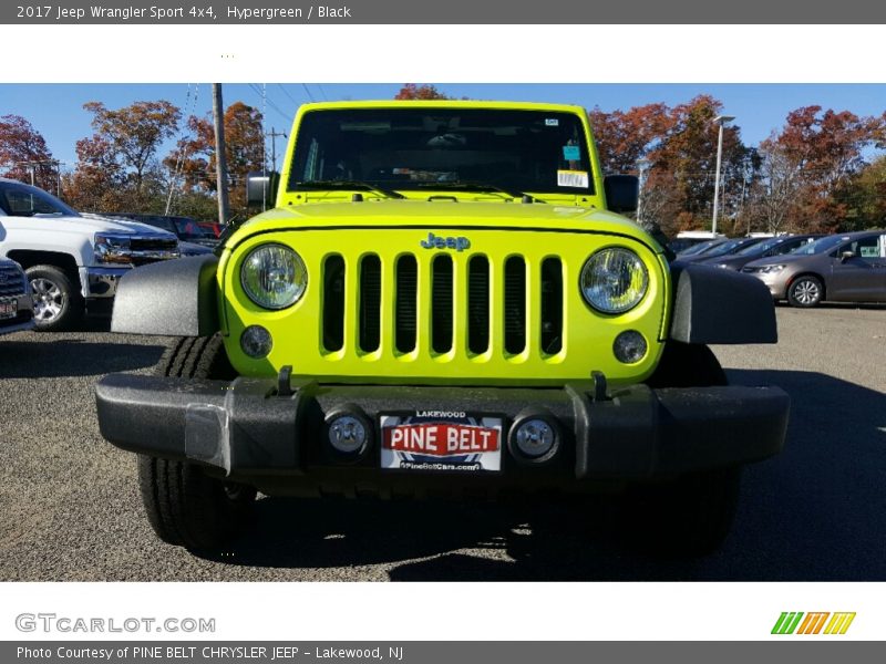 Hypergreen / Black 2017 Jeep Wrangler Sport 4x4