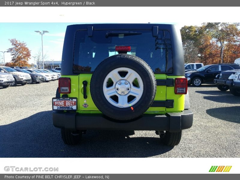 Hypergreen / Black 2017 Jeep Wrangler Sport 4x4