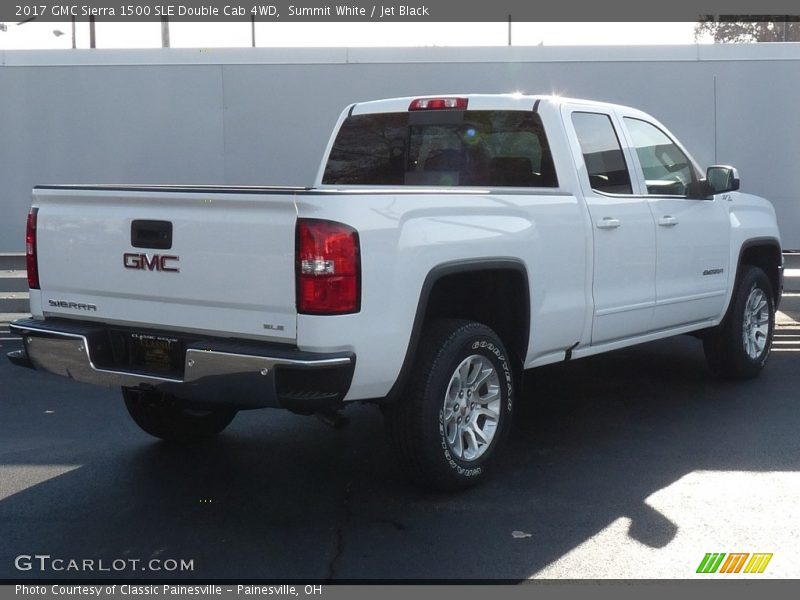 Summit White / Jet Black 2017 GMC Sierra 1500 SLE Double Cab 4WD