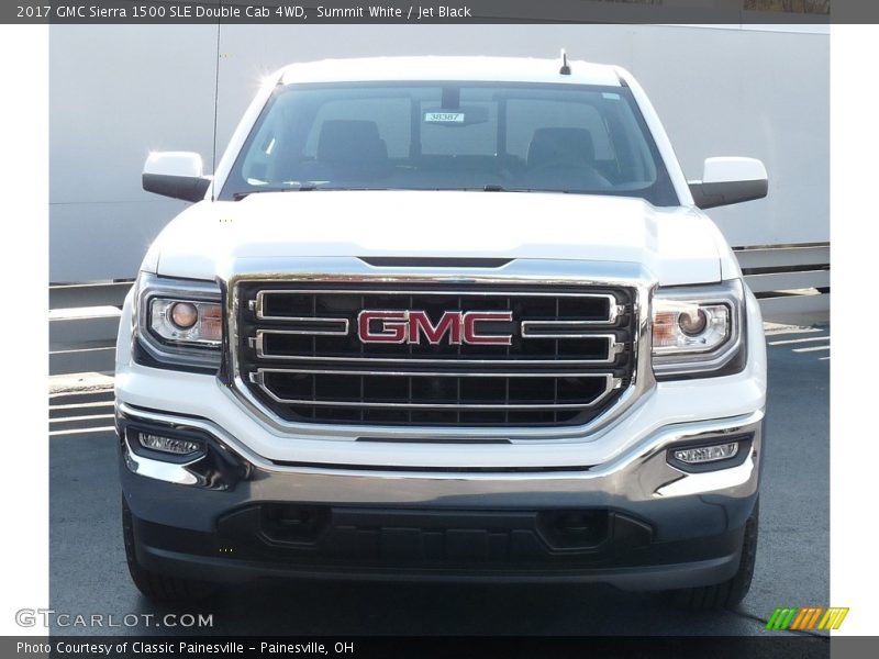 Summit White / Jet Black 2017 GMC Sierra 1500 SLE Double Cab 4WD