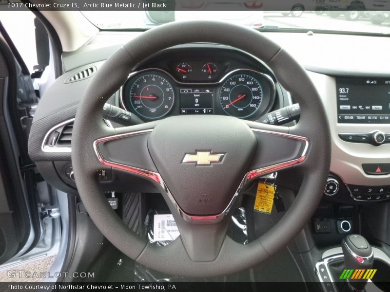 Arctic Blue Metallic / Jet Black 2017 Chevrolet Cruze LS