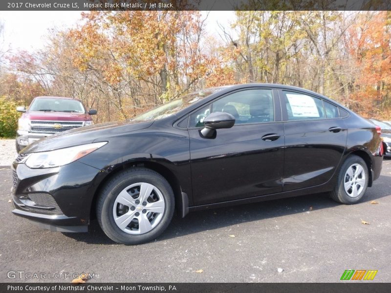 Mosaic Black Metallic / Jet Black 2017 Chevrolet Cruze LS