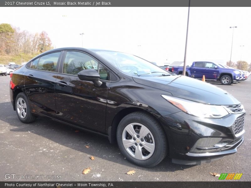 Mosaic Black Metallic / Jet Black 2017 Chevrolet Cruze LS