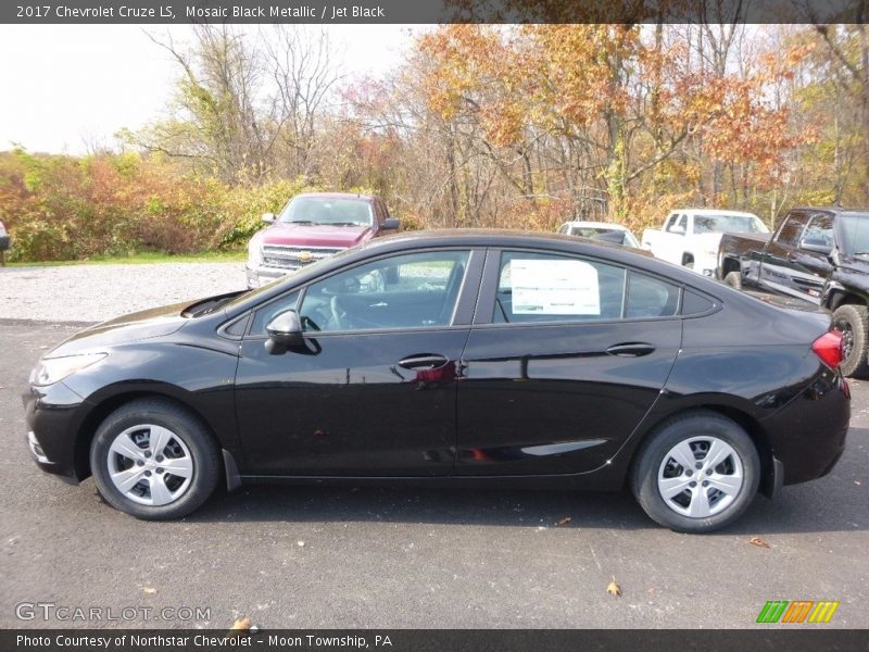 Mosaic Black Metallic / Jet Black 2017 Chevrolet Cruze LS