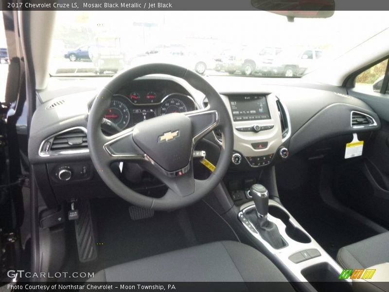 Mosaic Black Metallic / Jet Black 2017 Chevrolet Cruze LS