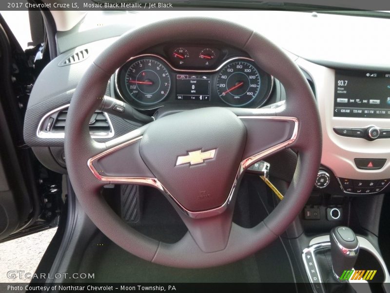 Mosaic Black Metallic / Jet Black 2017 Chevrolet Cruze LS