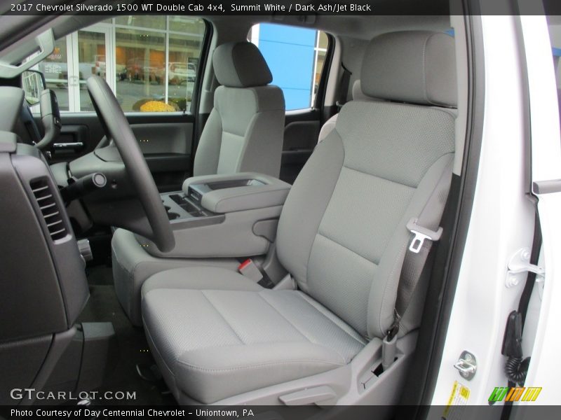  2017 Silverado 1500 WT Double Cab 4x4 Dark Ash/Jet Black Interior