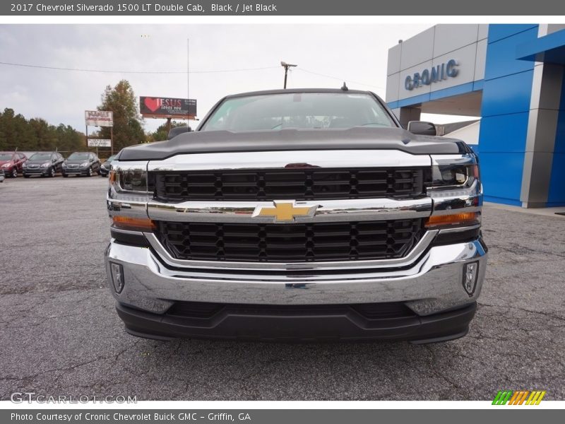 Black / Jet Black 2017 Chevrolet Silverado 1500 LT Double Cab