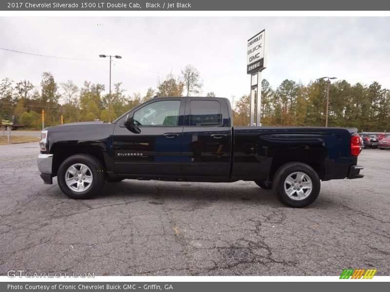 Black / Jet Black 2017 Chevrolet Silverado 1500 LT Double Cab