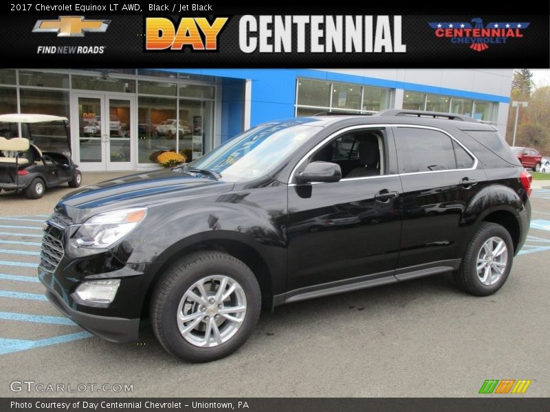 Black / Jet Black 2017 Chevrolet Equinox LT AWD