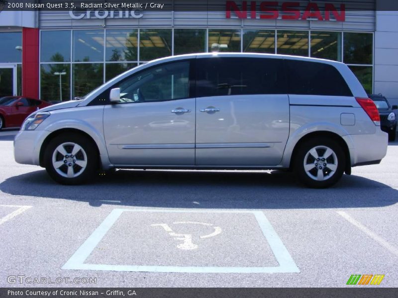 Radiant Silver Metallic / Gray 2008 Nissan Quest 3.5