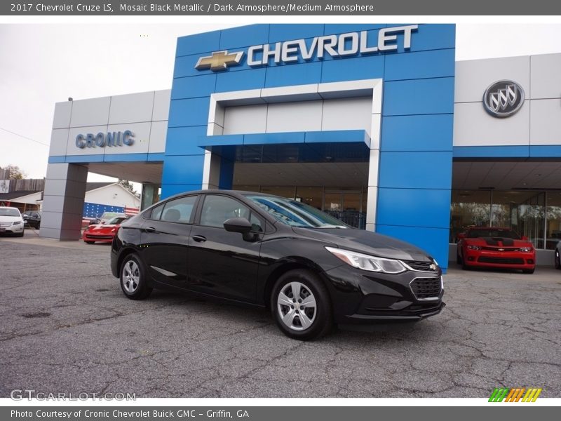 Mosaic Black Metallic / Dark Atmosphere/Medium Atmosphere 2017 Chevrolet Cruze LS