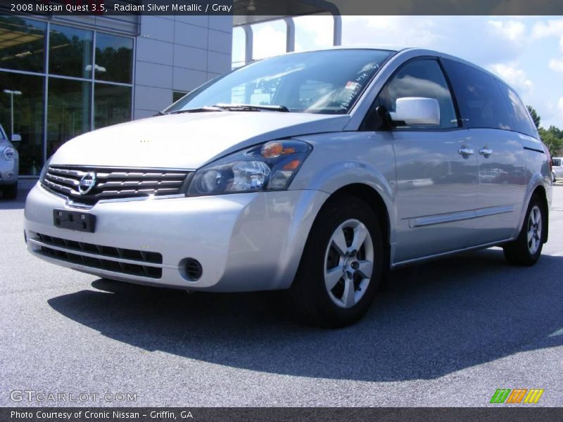 Radiant Silver Metallic / Gray 2008 Nissan Quest 3.5