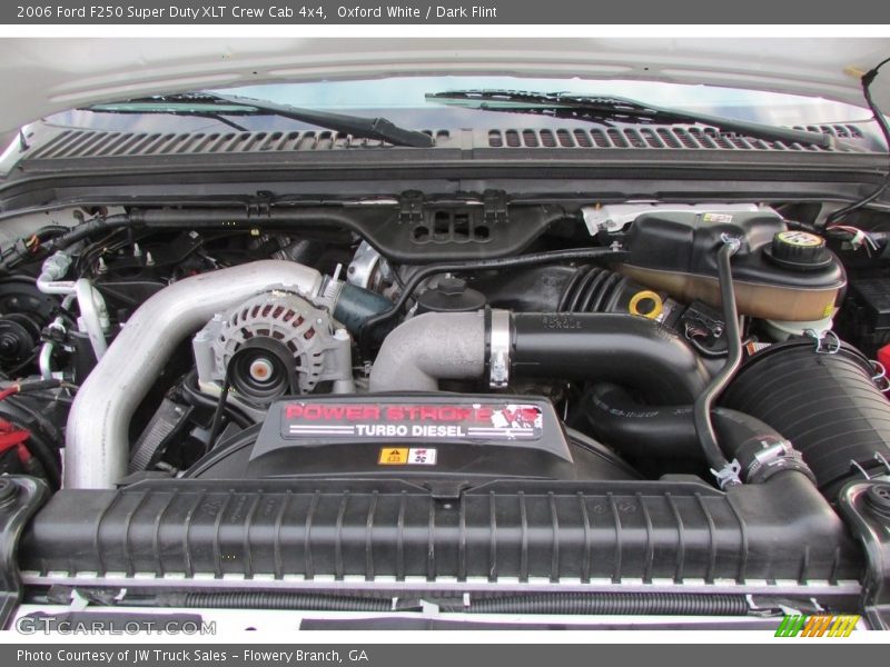 Oxford White / Dark Flint 2006 Ford F250 Super Duty XLT Crew Cab 4x4
