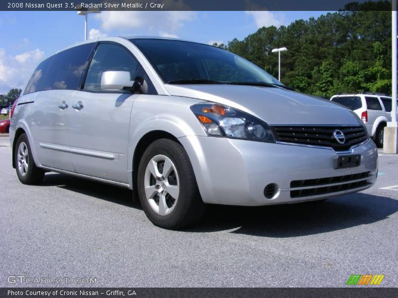 Radiant Silver Metallic / Gray 2008 Nissan Quest 3.5