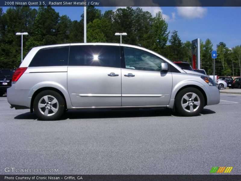 Radiant Silver Metallic / Gray 2008 Nissan Quest 3.5